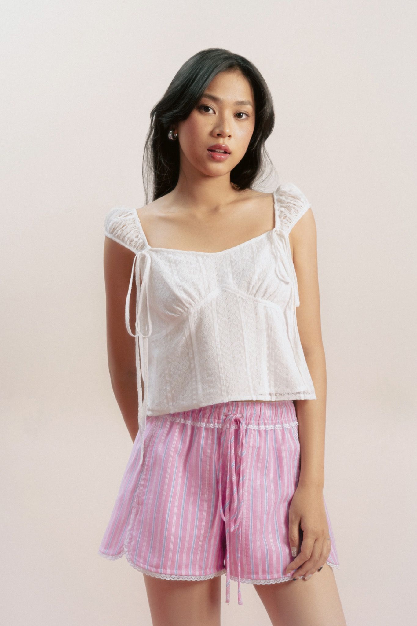 Libe Lace Bow Top (Pre-order)