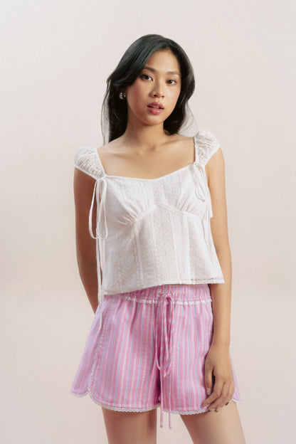 Libe Lace Bow Top (Pre-order)