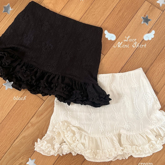 Nakedbyv Lace Mini Skirt (Pre-order)