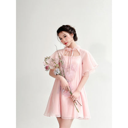 Aguja Lan Ngoc Bunny Print Halter Dress (Pre-order)