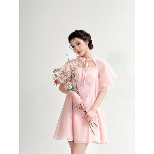 Aguja Lan Ngoc Bunny Print Halter Dress (Pre-order)