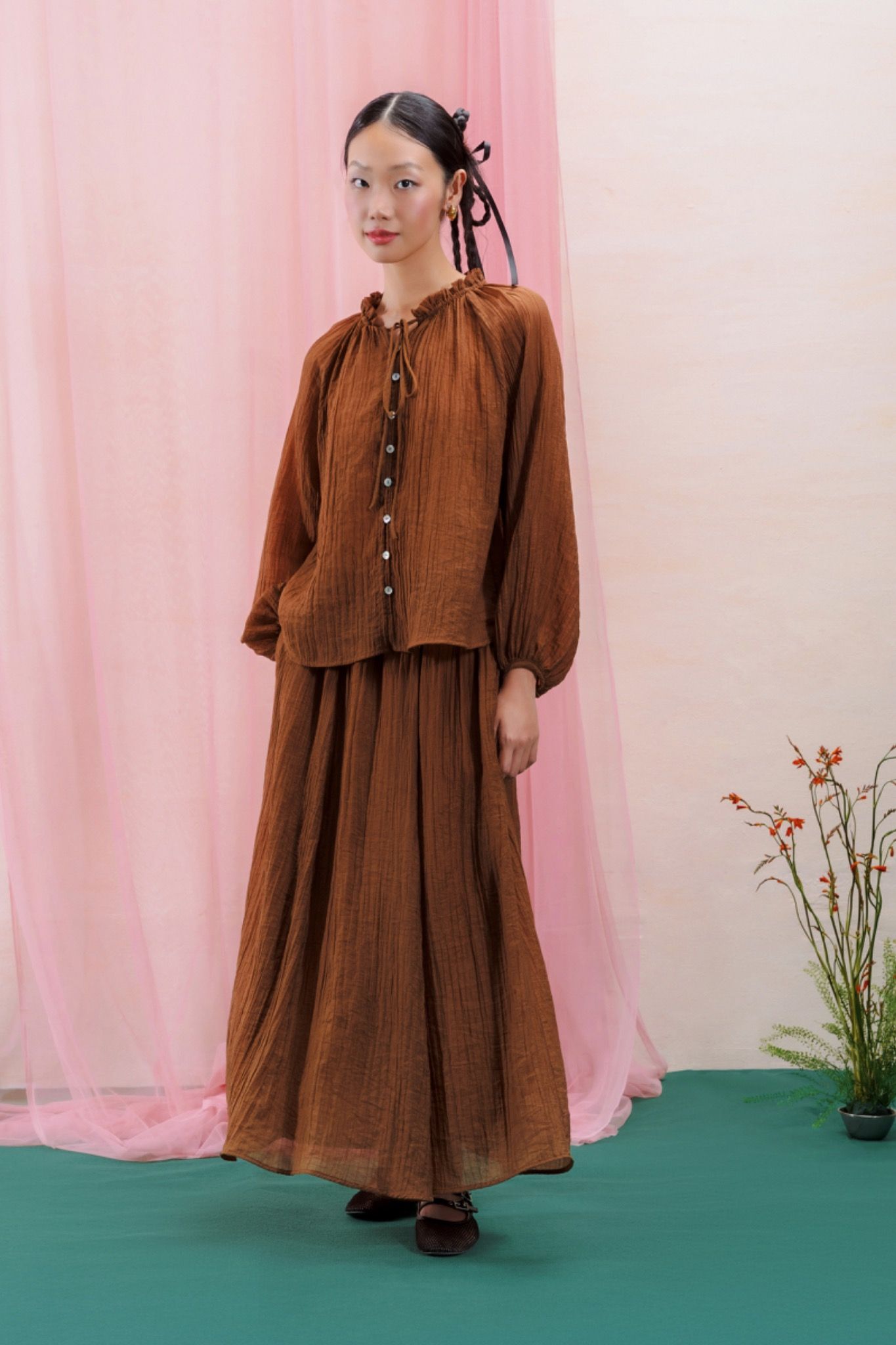 Libe Lantern Sleeves Blouse (Pre-order)