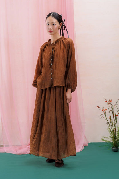 Libe Lantern Sleeves Blouse (Pre-order)