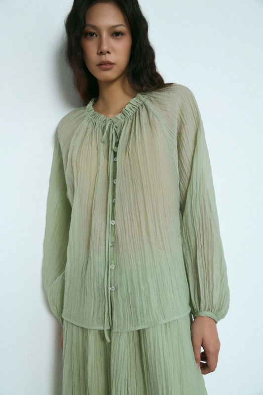 Libe Lantern Sleeves Blouse (Pre-order)