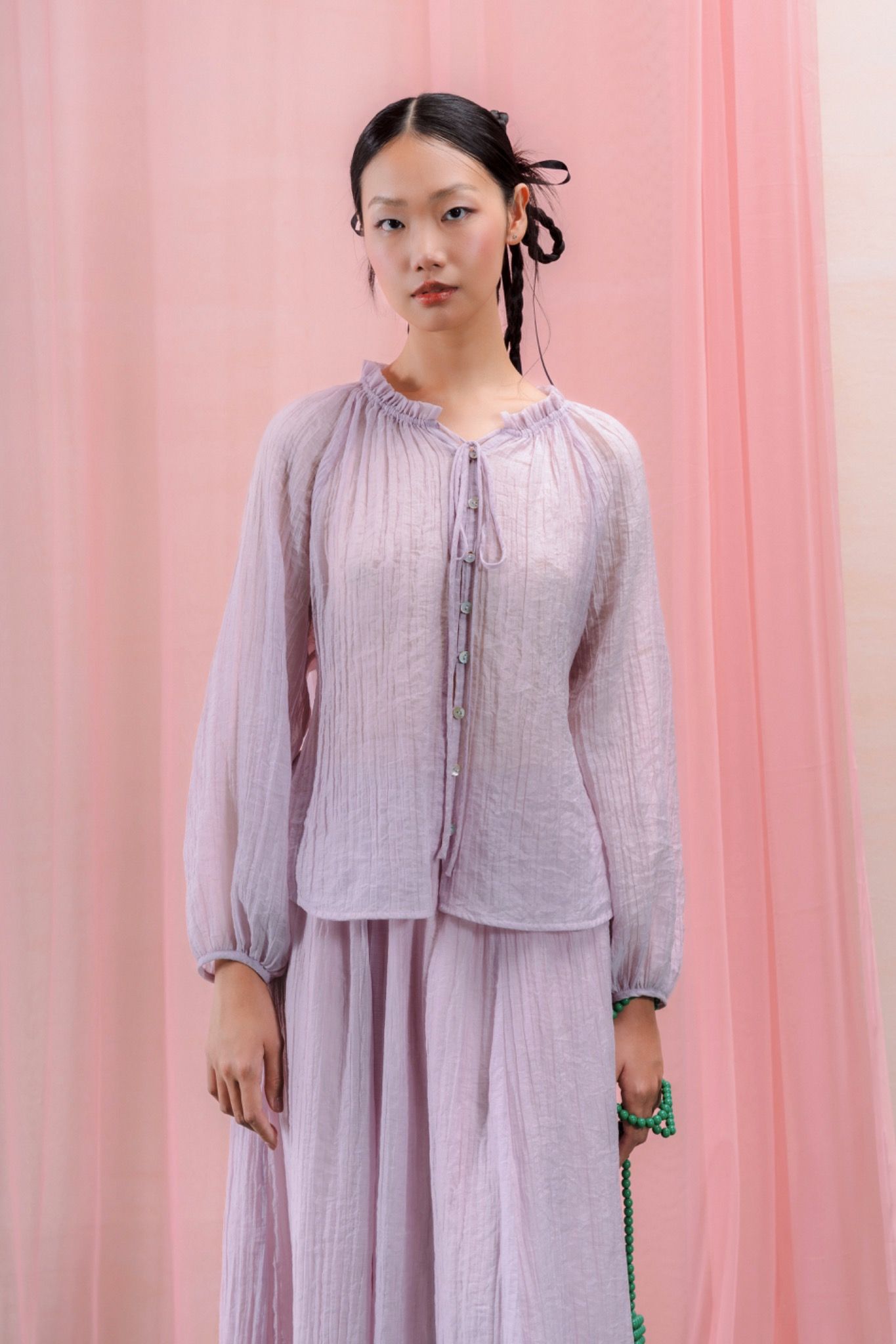 Libe Lantern Sleeves Blouse (Pre-order)