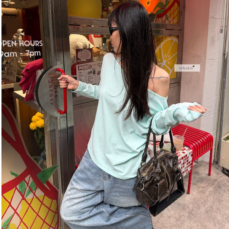 Nhien Vintage Larimar Top