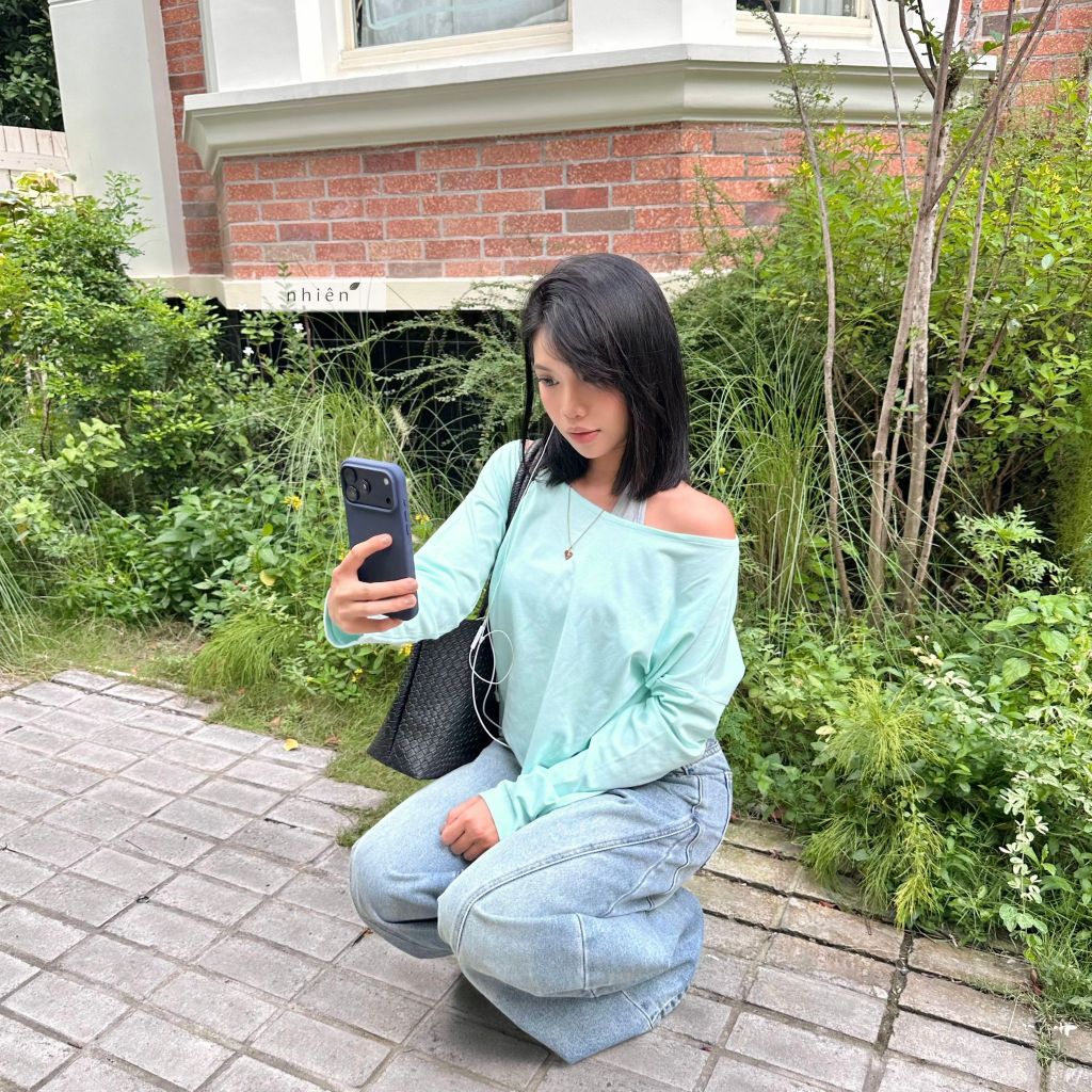Nhien Vintage Larimar Top