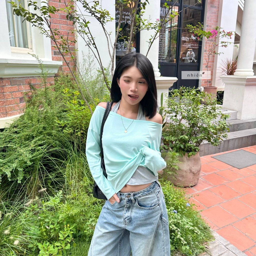 Nhien Vintage Larimar Top