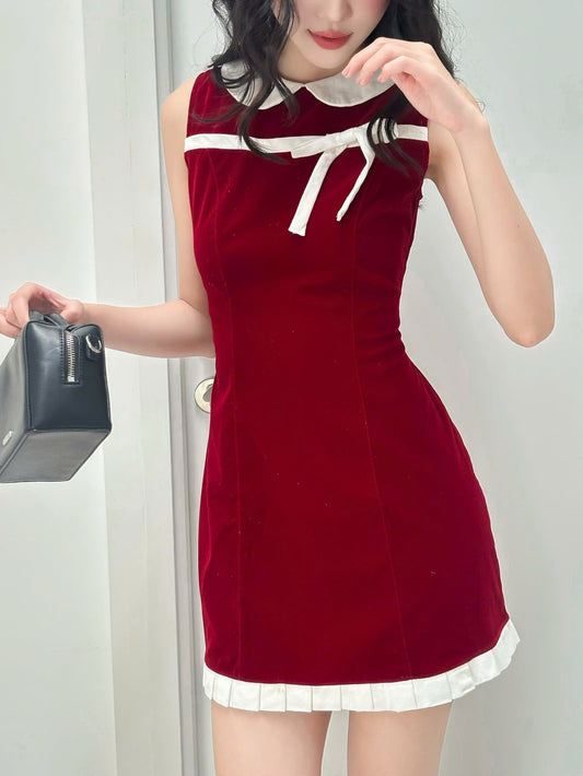 Mieufashionista Velvet Mini Dress Lealie