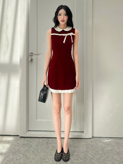 Mieufashionista Velvet Mini Dress Lealie