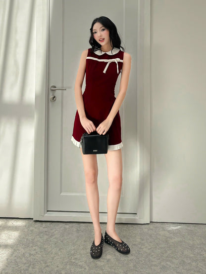 Mieufashionista Velvet Mini Dress Lealie