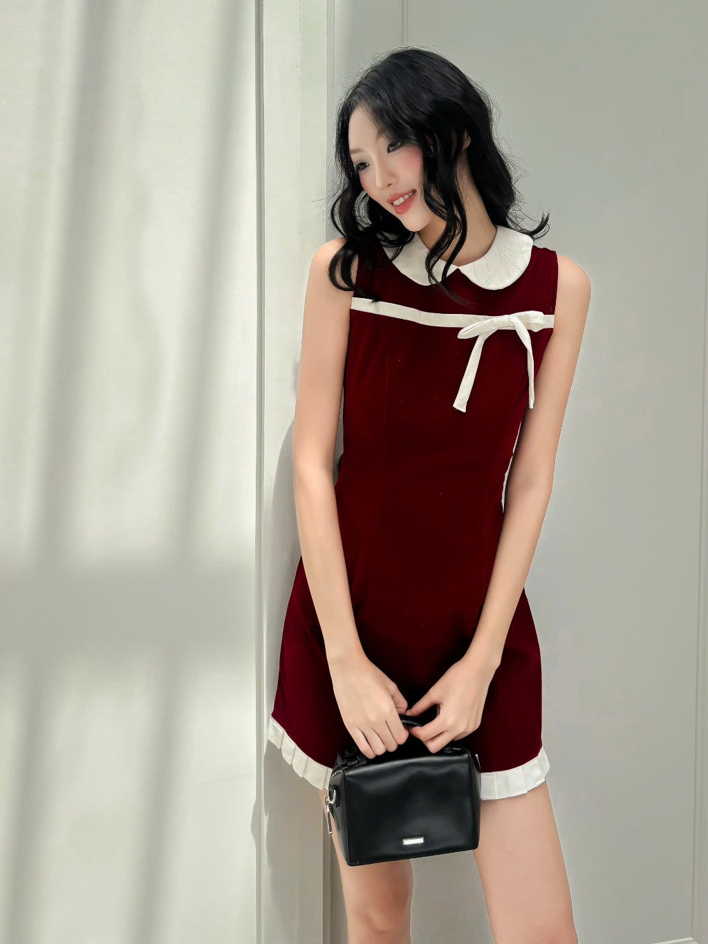 Mieufashionista Velvet Mini Dress Lealie