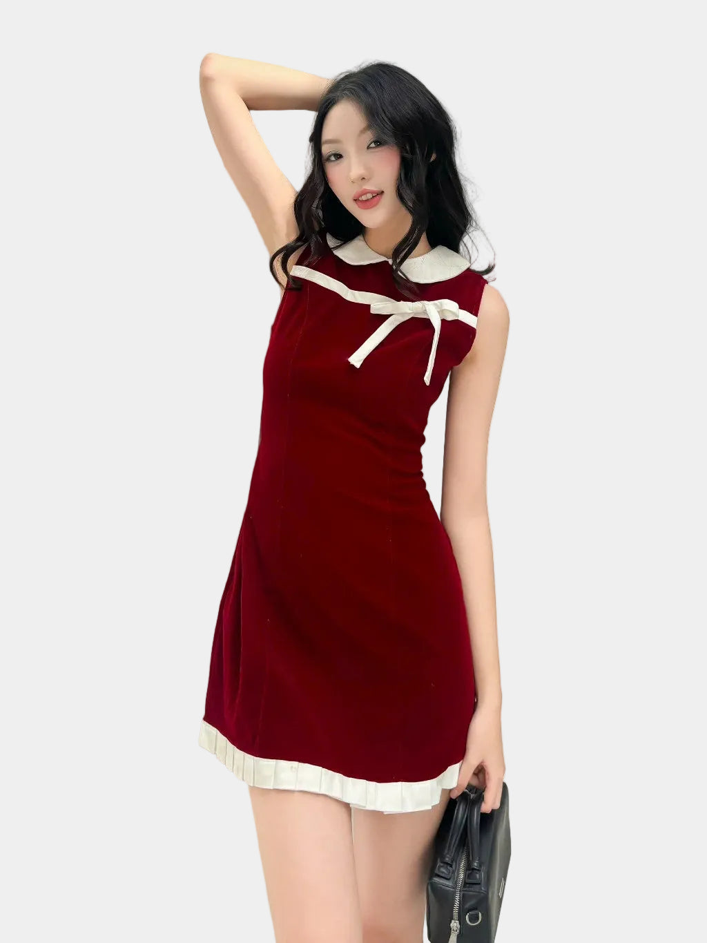 Mieufashionista Velvet Mini Dress Lealie