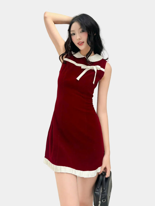 Mieufashionista Velvet Mini Dress Lealie