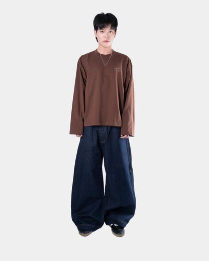 Levents Signature Logo Long Sleeve Boxy Tee