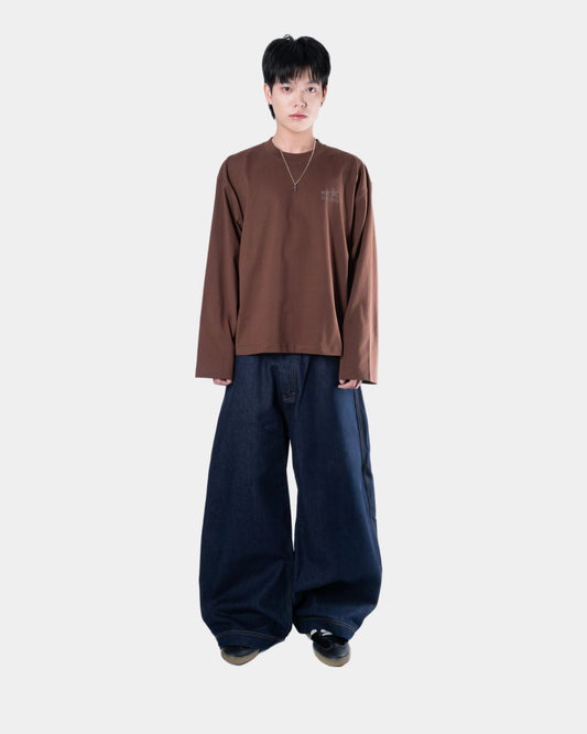Levents Signature Logo Long Sleeve Boxy Tee