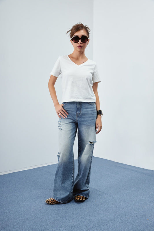 Libe Light Blue Ripped Jeans (Pre-order)
