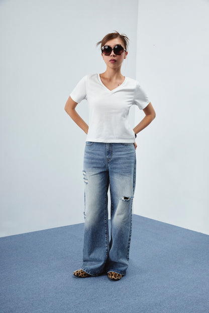 Libe Light Blue Ripped Jeans (Pre-order)