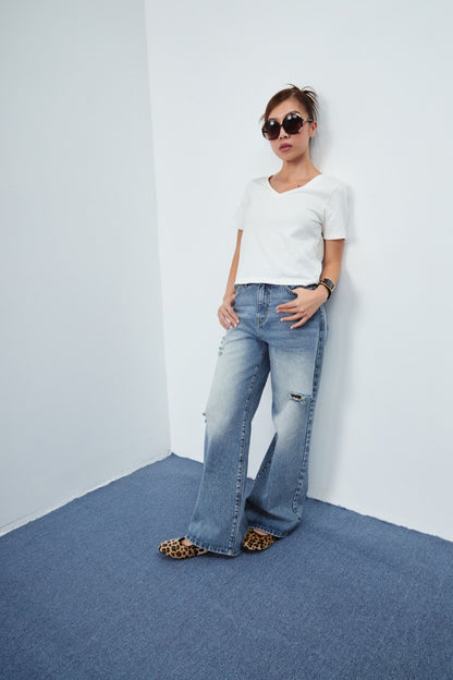 Libe Light Blue Ripped Jeans (Pre-order)