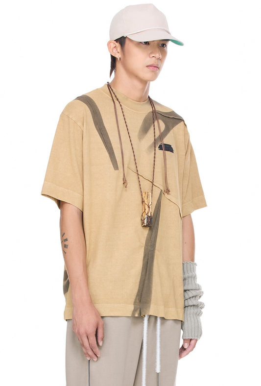 The Beuter Light Brown Wrinkled T-Shirt