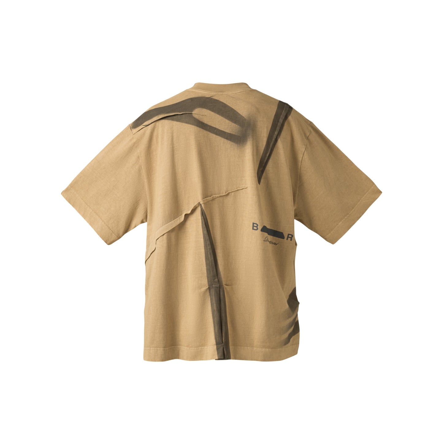 The Beuter Light Brown Wrinkled T-Shirt