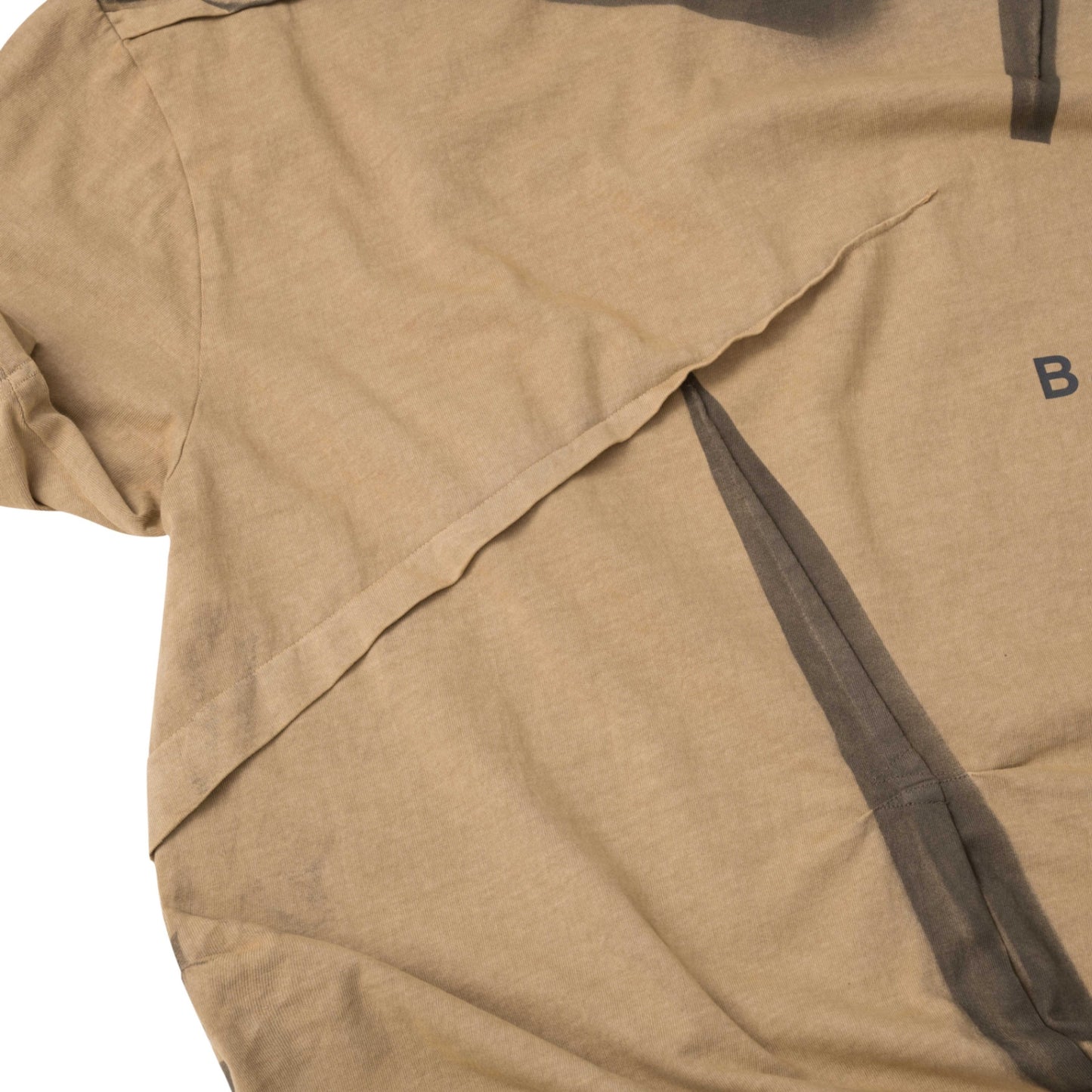 The Beuter Light Brown Wrinkled T-Shirt
