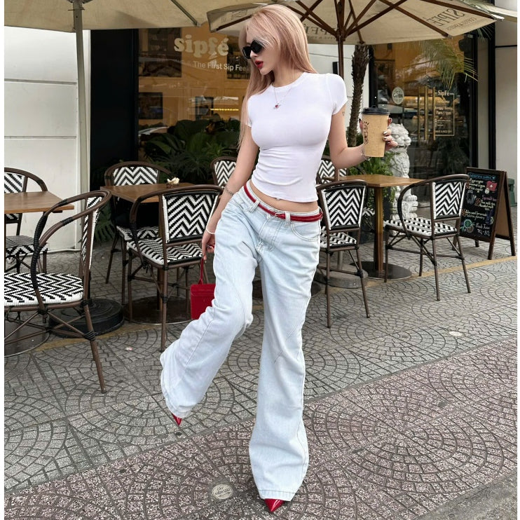 WHOSE Light Smoke Flared Jeans Wash Ver 1