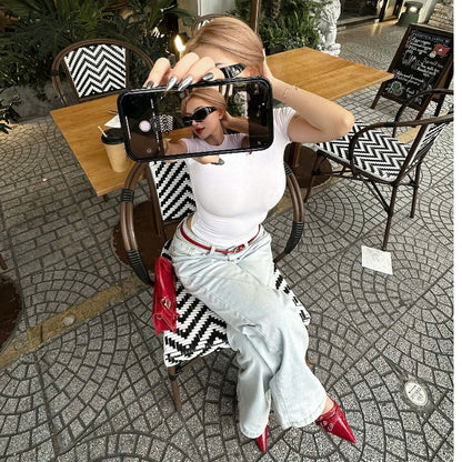 WHOSE Light Smoke Flared Jeans Wash Ver 1