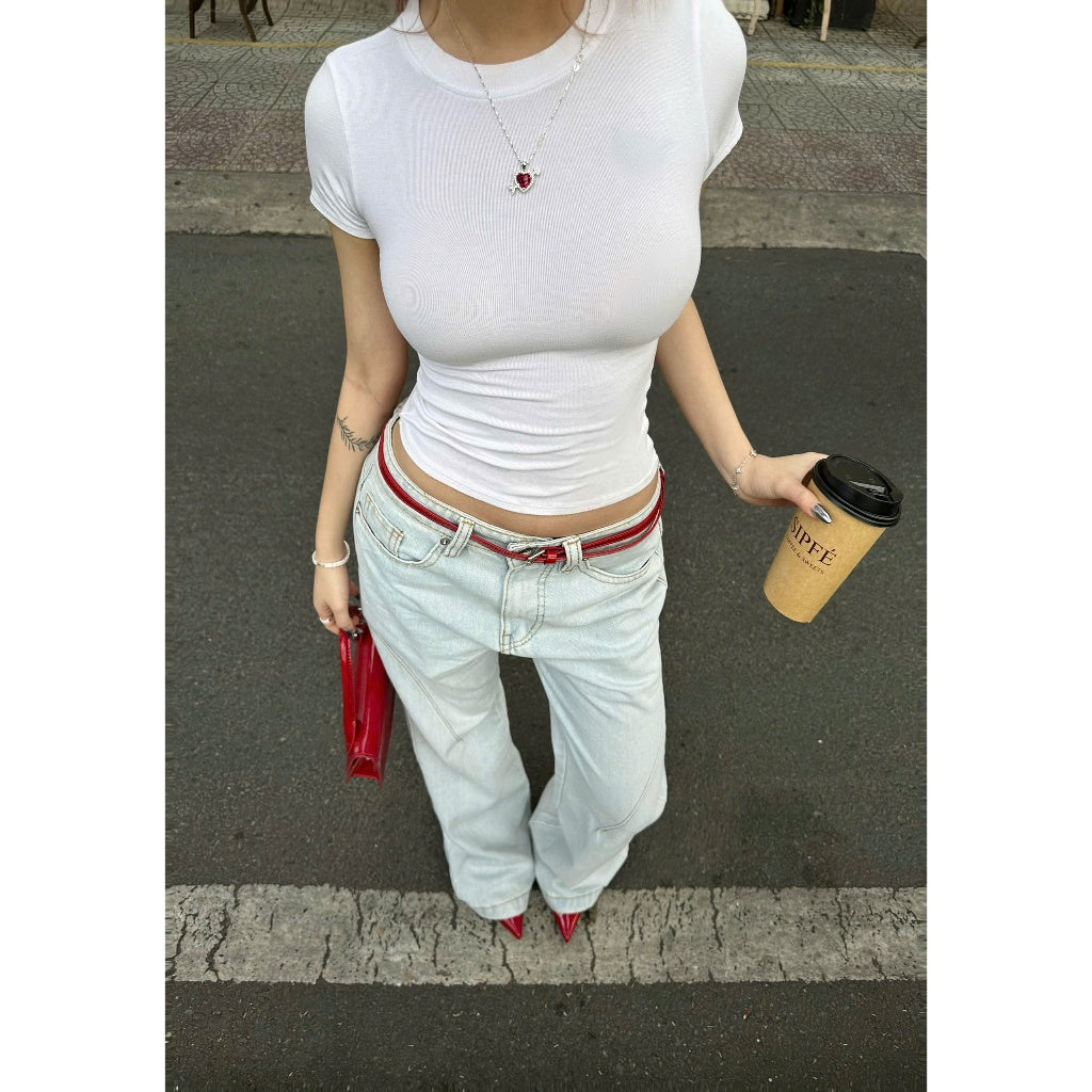 WHOSE Light Smoke Flared Jeans Wash Ver 1