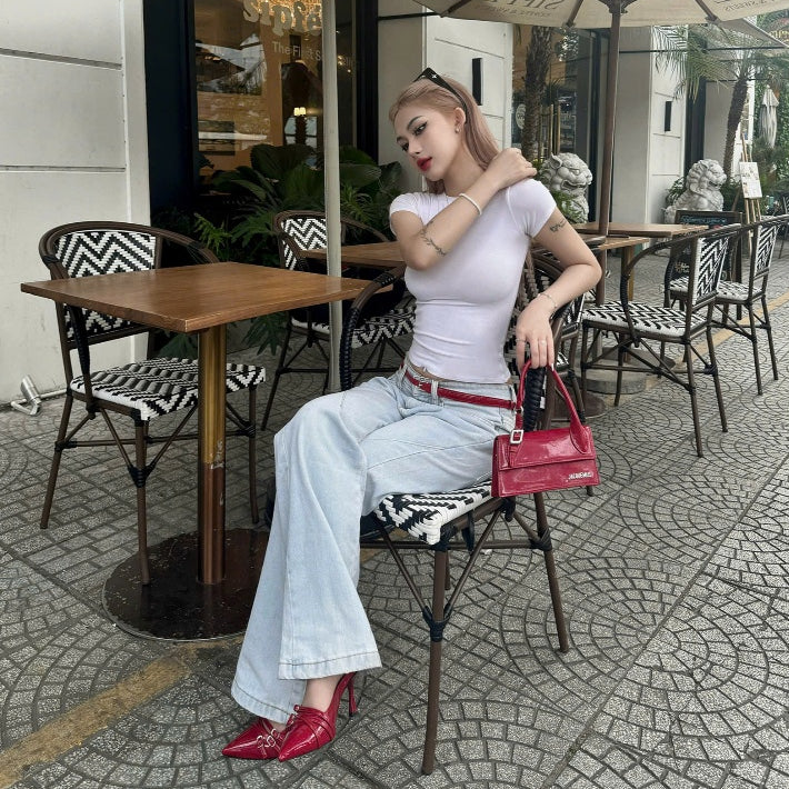 WHOSE Light Smoke Flared Jeans Wash Ver 1