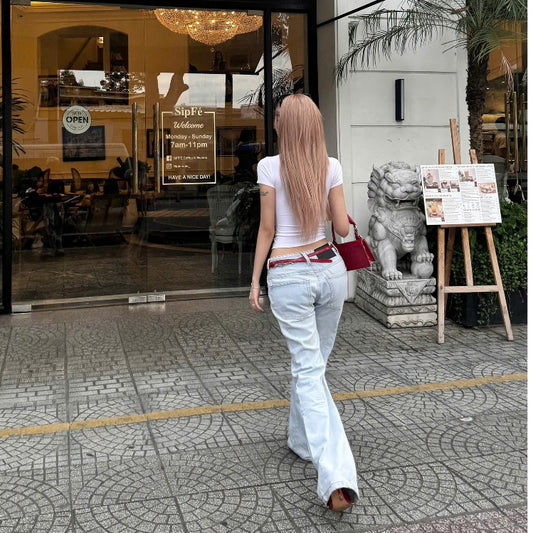 WHOSE Light Smoke Flared Jeans Wash Ver 1