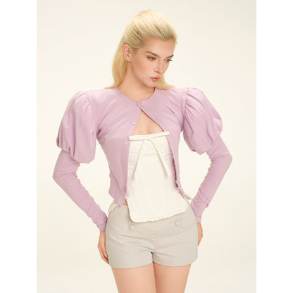 Monasaigon Lilac Top (Cardigan)