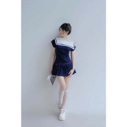 Aguja Lilina Pleated Off-Shoulder Dress (Pre-order)