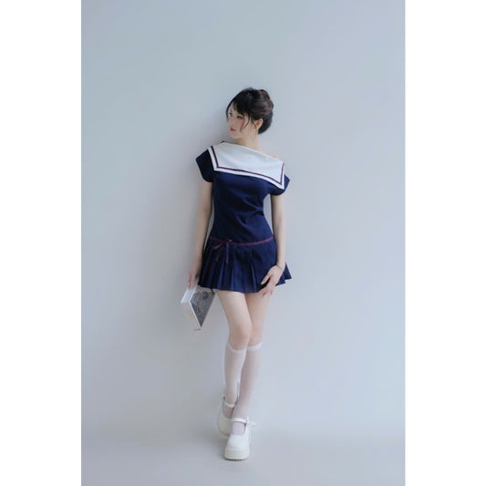 Aguja Lilina Pleated Off-Shoulder Dress (Pre-order)