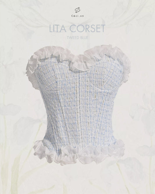 Ceci Lita Tweed Corset