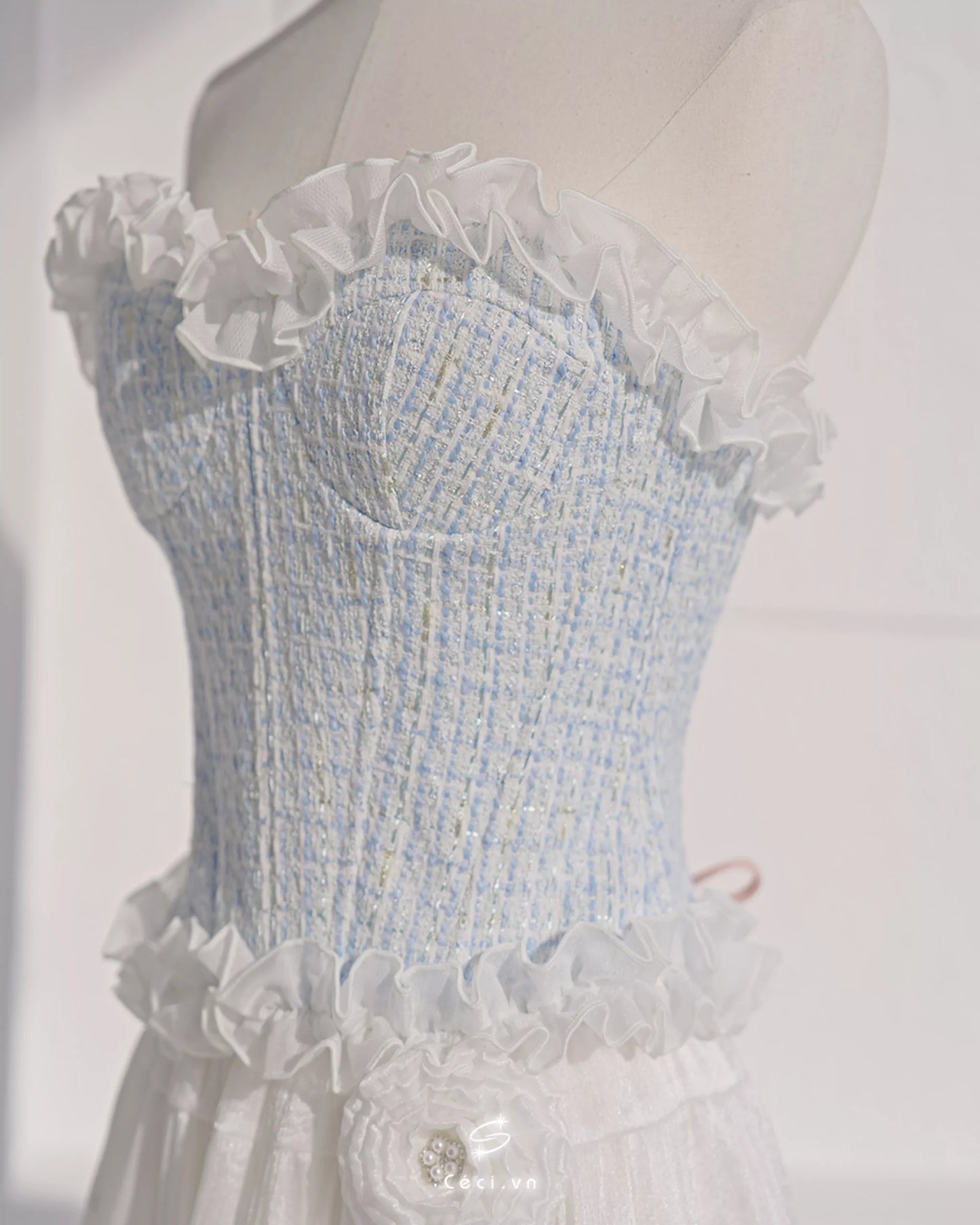 Ceci Lita Tweed Corset