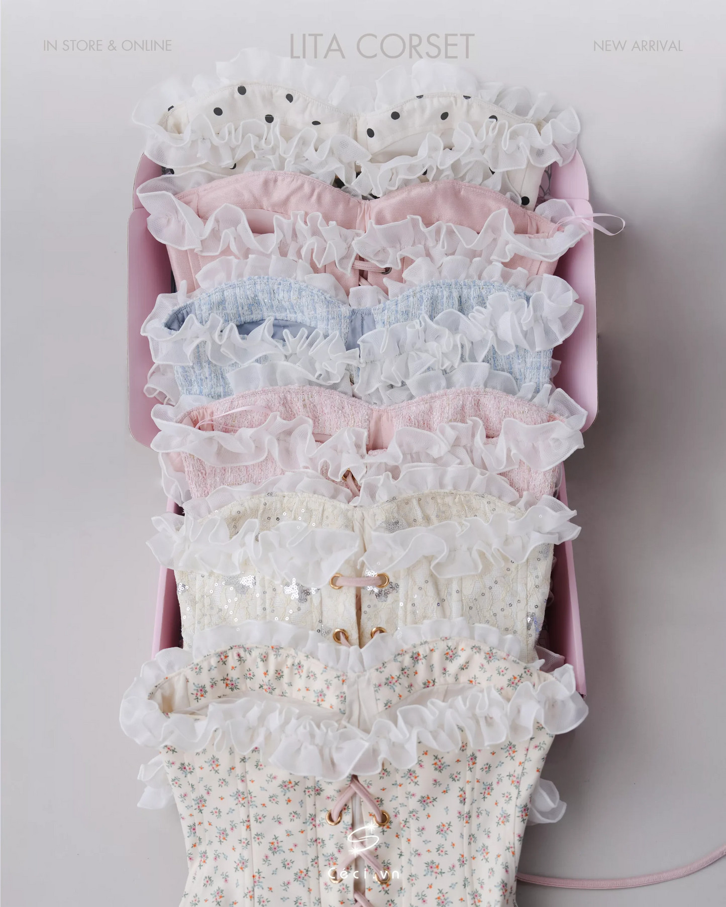 Ceci Lita Tweed Corset