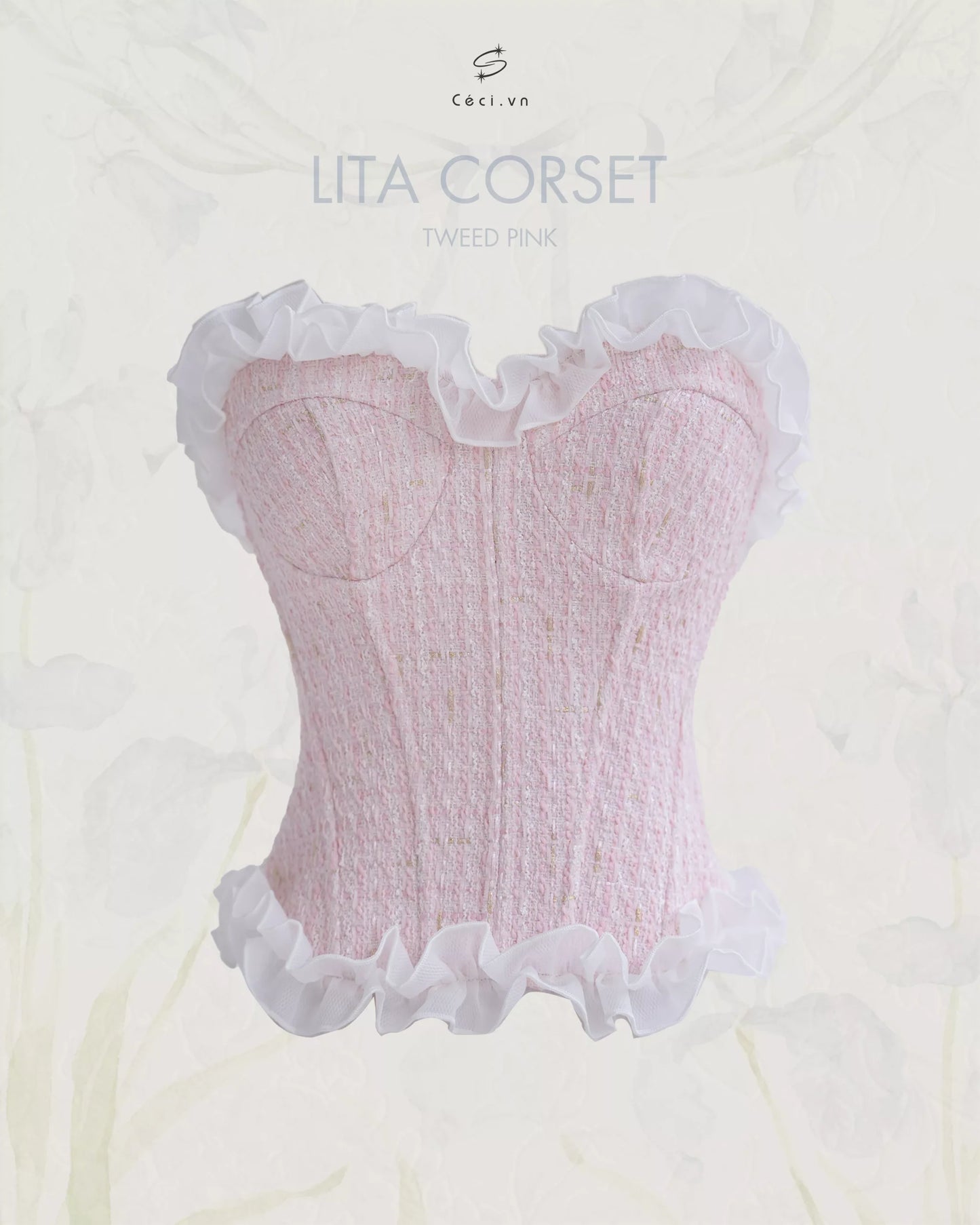 Ceci Lita Tweed Corset