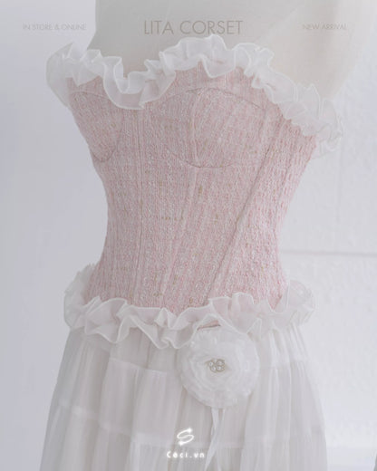 Ceci Lita Tweed Corset