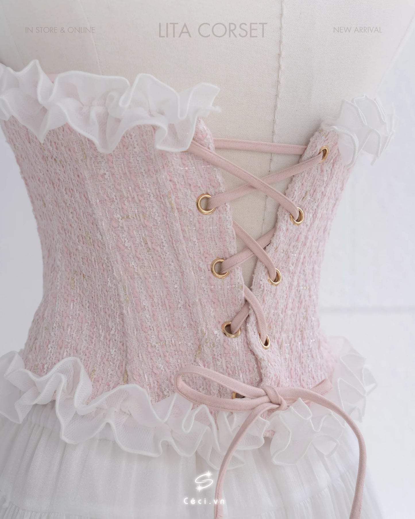 Ceci Lita Tweed Corset