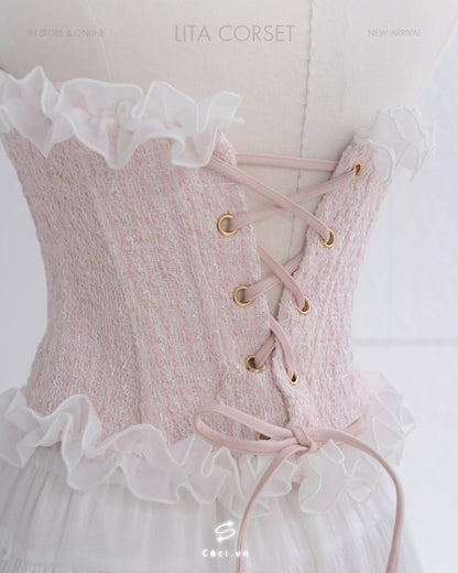 Ceci Lita Tweed Corset