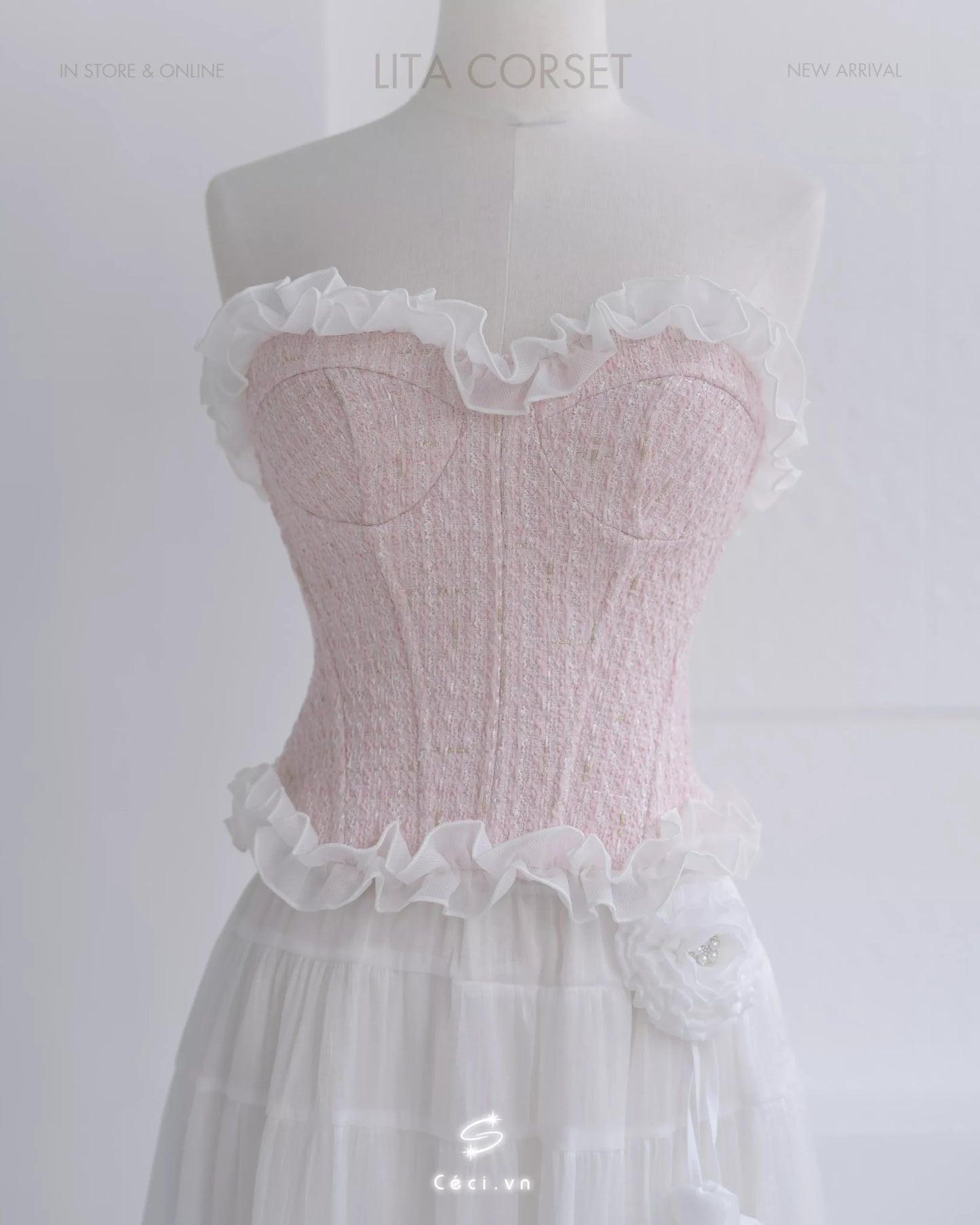 Ceci Lita Tweed Corset