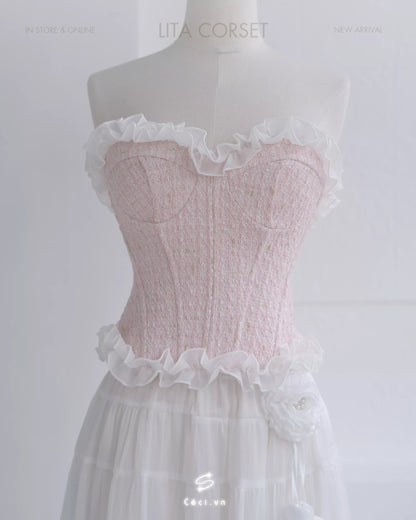 Ceci Lita Tweed Corset