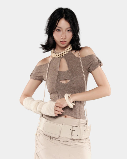 Bunny Hill Lobelia Top (Brown)  - Delivery within 48 hours