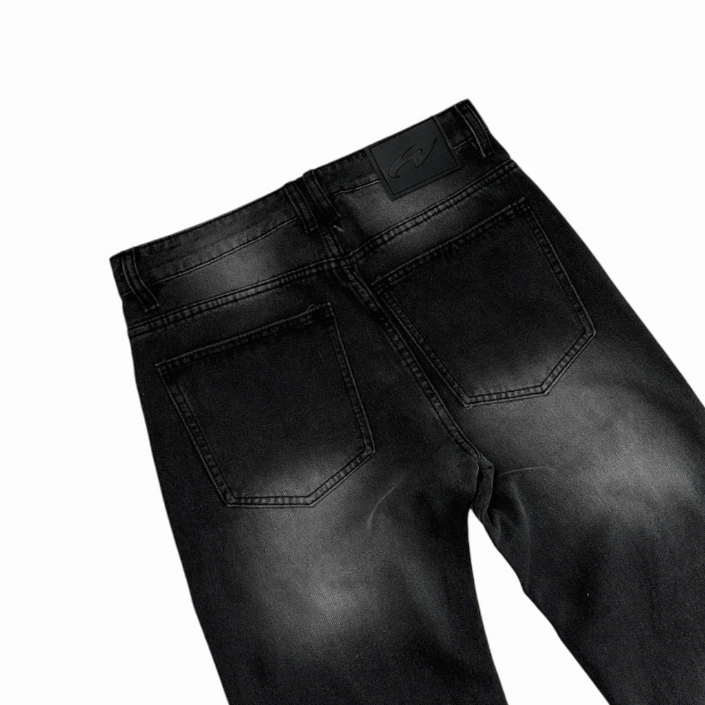 WHOSE Smoke Flared Jeans Wash Ver 1