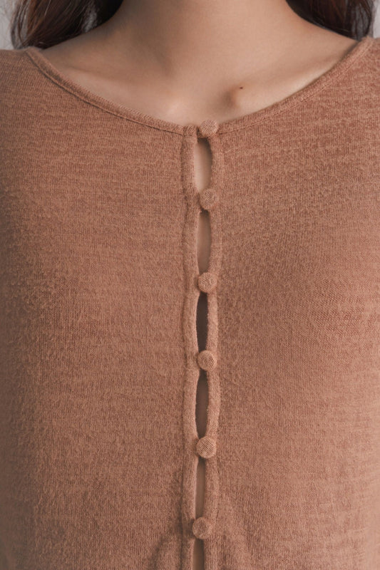 Libe Long Sleeves Buttoned Top (Pre-order)
