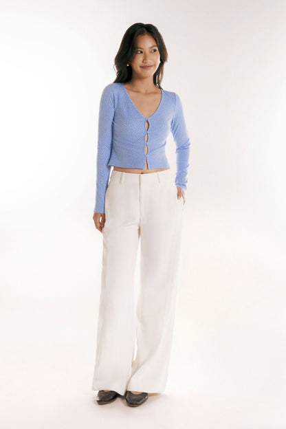 Libe Long Sleeves V Neck Top (Pre-order)