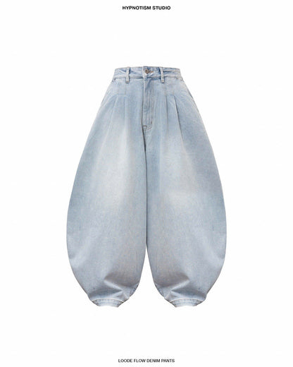 Hypnotism Loose Flow Denim Pants