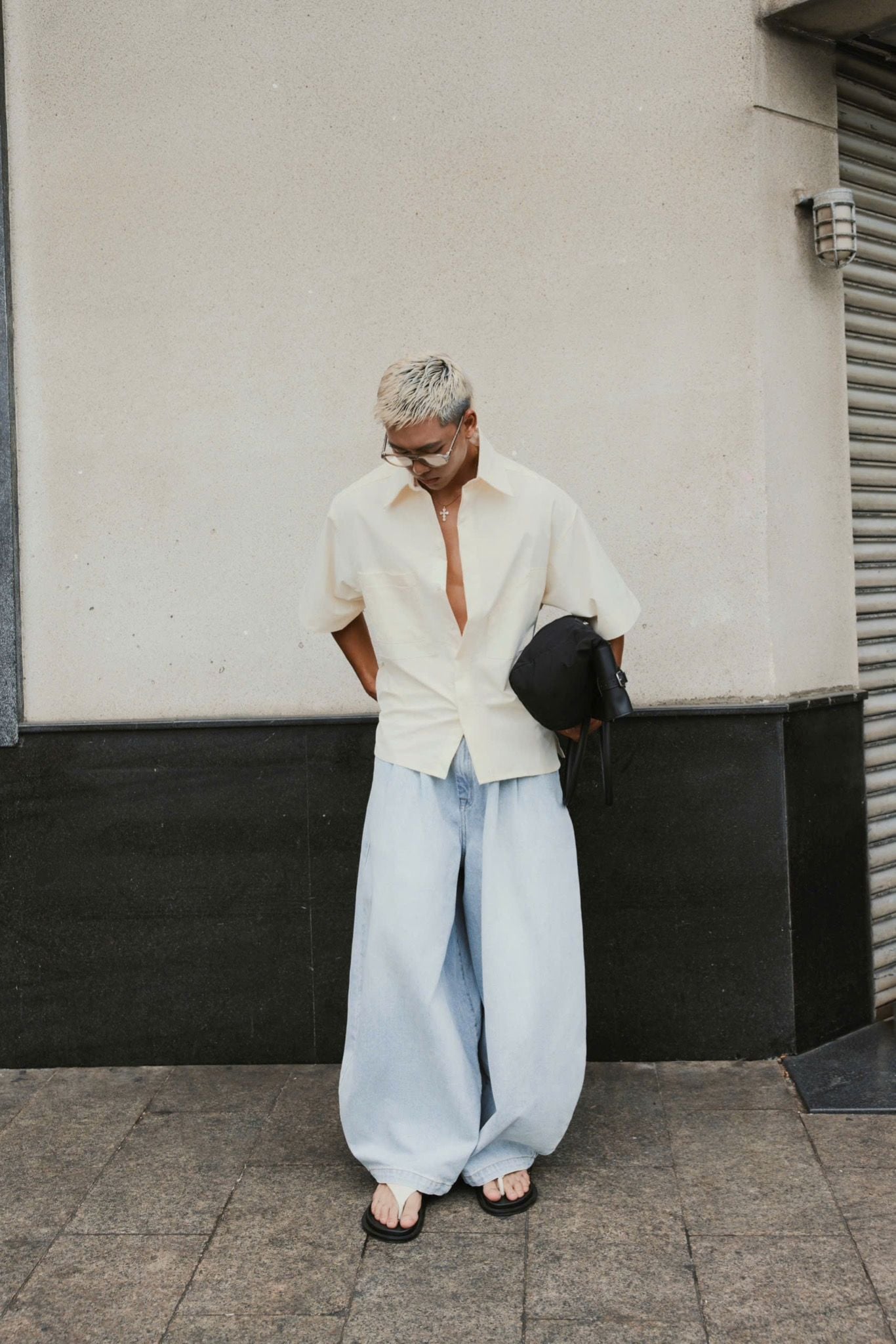 Hypnotism Loose Flow Denim Pants