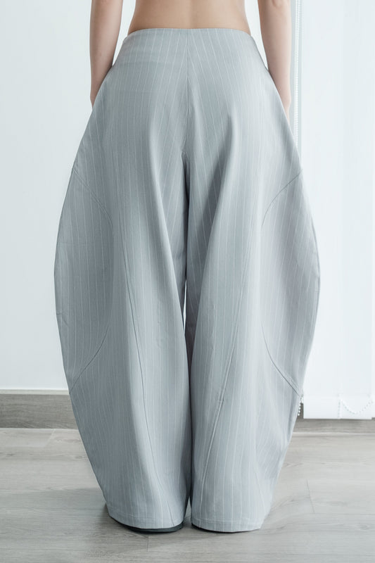 Bunny Hill Luft Pants (Grey Blue Stripes) (Pre-order) - Em Clothing